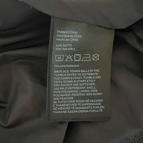 H&M Premium Down Bomber Jacket - Picture 7 of 7